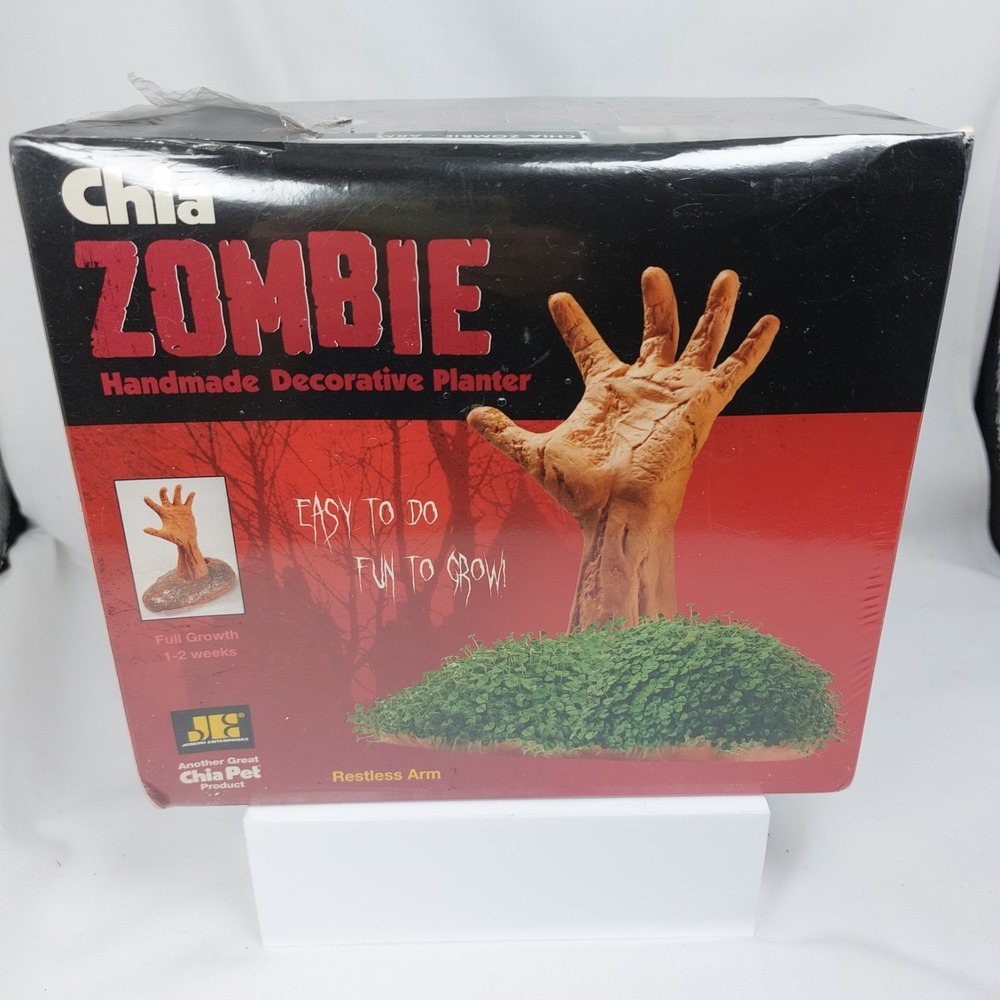 2014 Chia Pet Zombie Restless Arm  Handmade Decorative Planter  New‎ Sealed